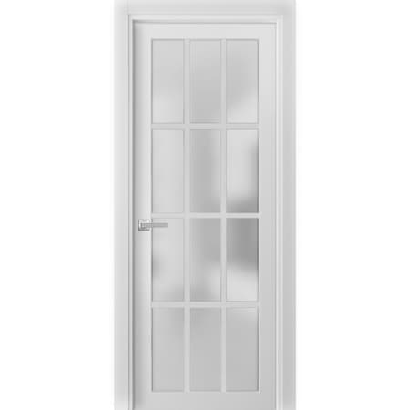 Sartodoors French Interior Door, 28" x 80", White FELICIA3312ID-BEM-28